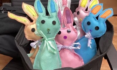 Sewing Easter Bunnies