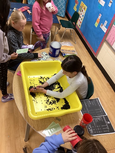 Children creating a system for the coffee shop