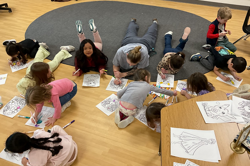 group colouring on the carpet