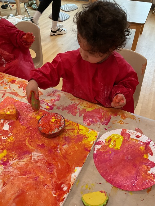 child painting