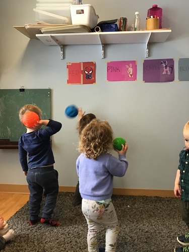 child throwing object